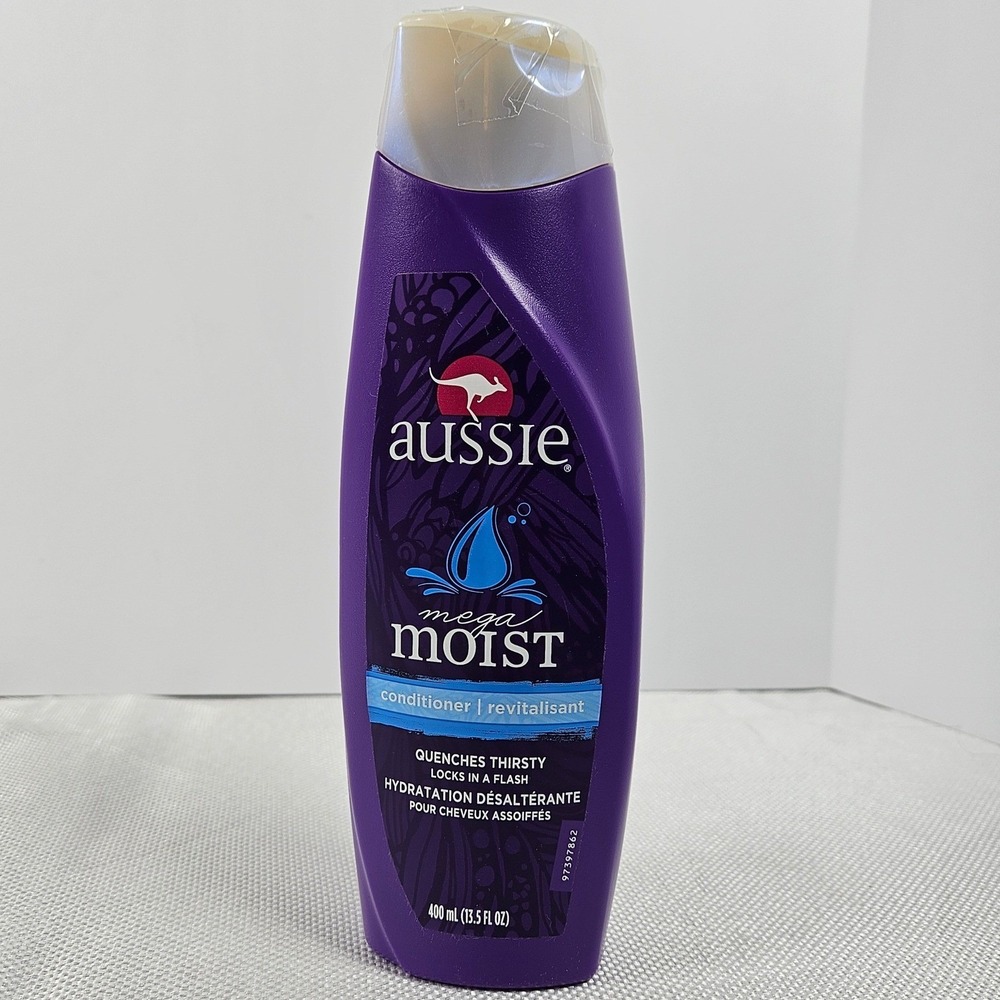 Aussie Mega‎ Moist Conditioner 13.5 fl oz with Aloe Jojoba Oil and Sea Kelp NEW